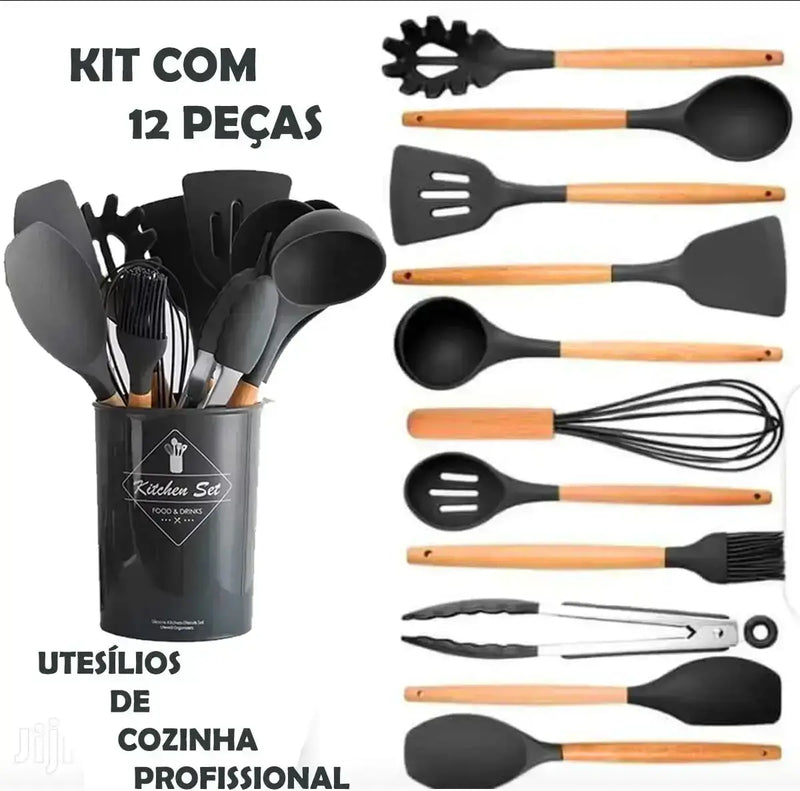 Kit de Utensílios de Cozinha 12 Peças - Nexus™