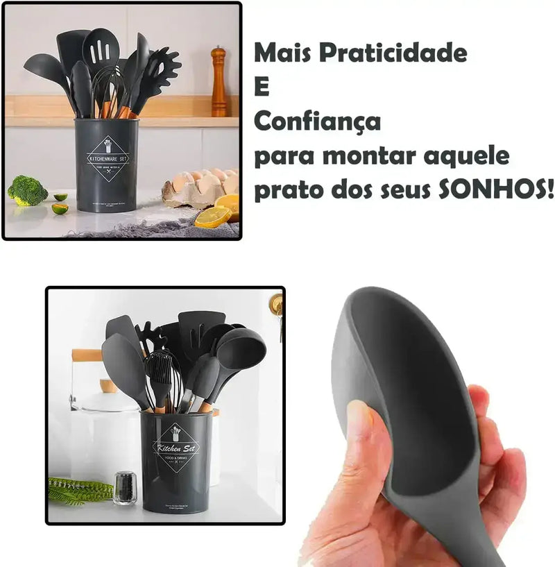 Kit de Utensílios de Cozinha 12 Peças - Nexus™