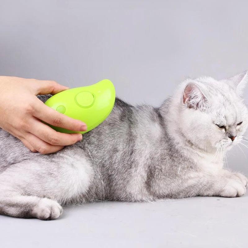 Cat Steam Brush Electric Spray Water Spray Kitten Pet Comb Soft Silicone Depilation Cats Bath Hair Brush Grooming Supplies - My Store